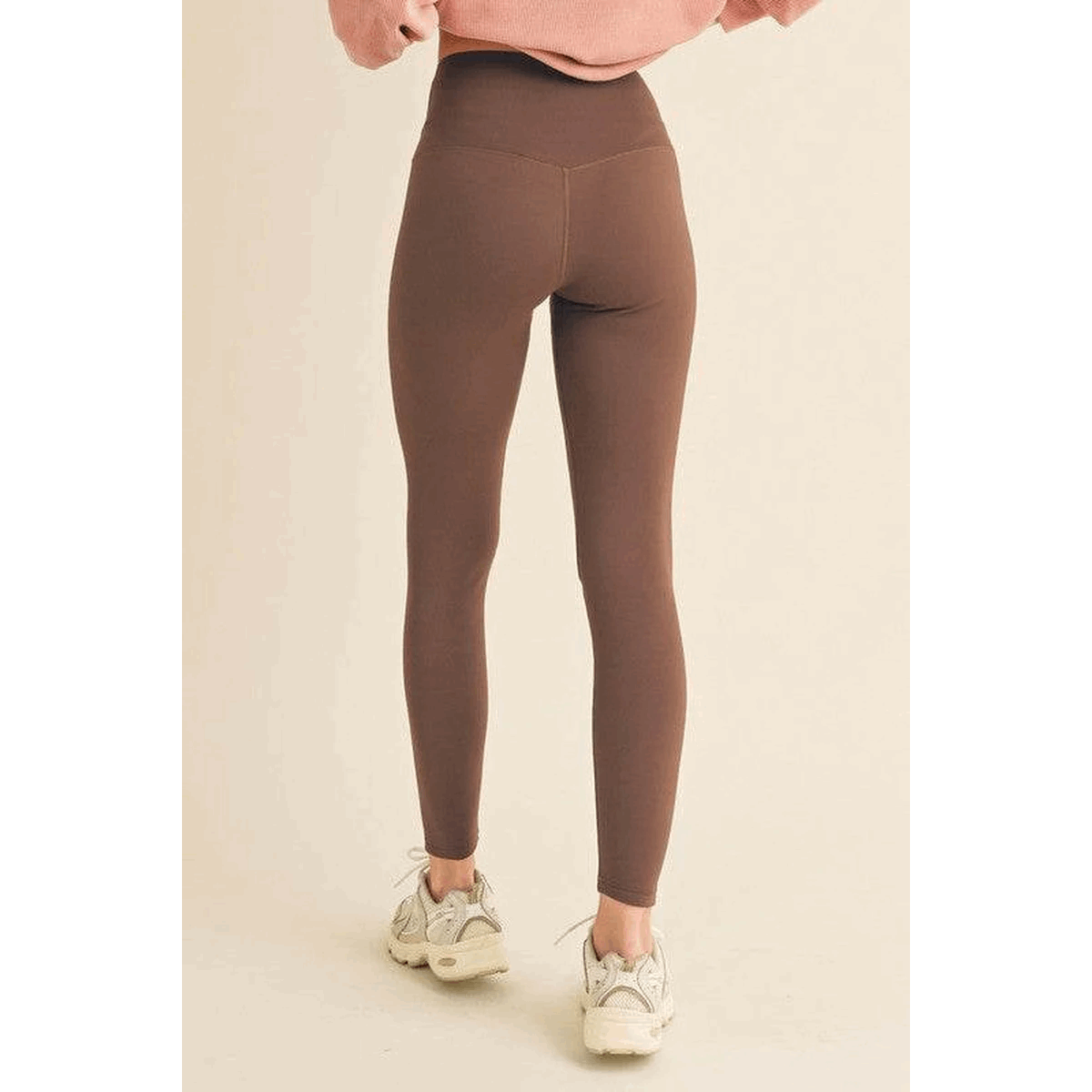 Yelete Full Size Fleece Lined High Waisted Leggings