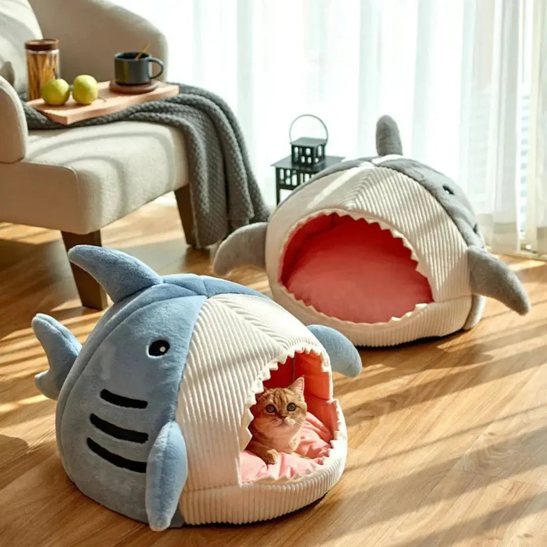 Luxury Plush Shark Pet Bed e876341be4684c4ecbf9bc5274d6ffdd kt168shophk