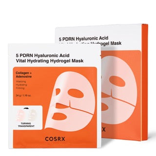 COSRX 5 PDRN Hyaluronic Acid Vital Hydrating Hydrogel Mask 34g X 3ea