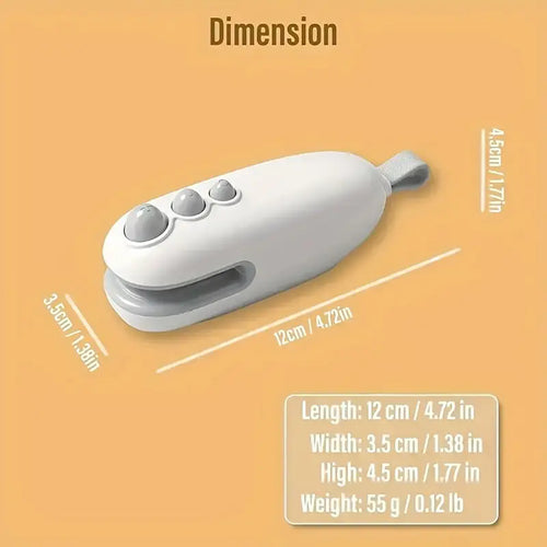 2-in-1 Mini Bag Sealer & Cutter - Rechargeable Portable Heat Sealer for Fresh Food Storage & Snack Preservation - kt168shophk
