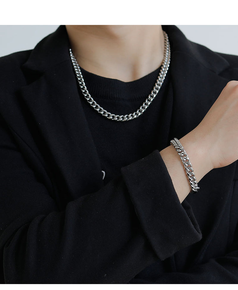 Cuban Link Chain Non-Fading Titanium Steel Necklace