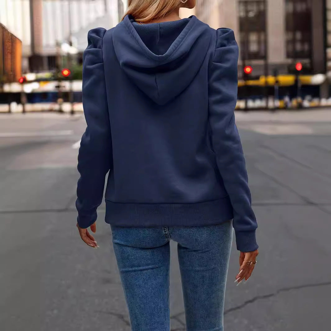 Solid Color Long-Sleeved Casual Top Sweater