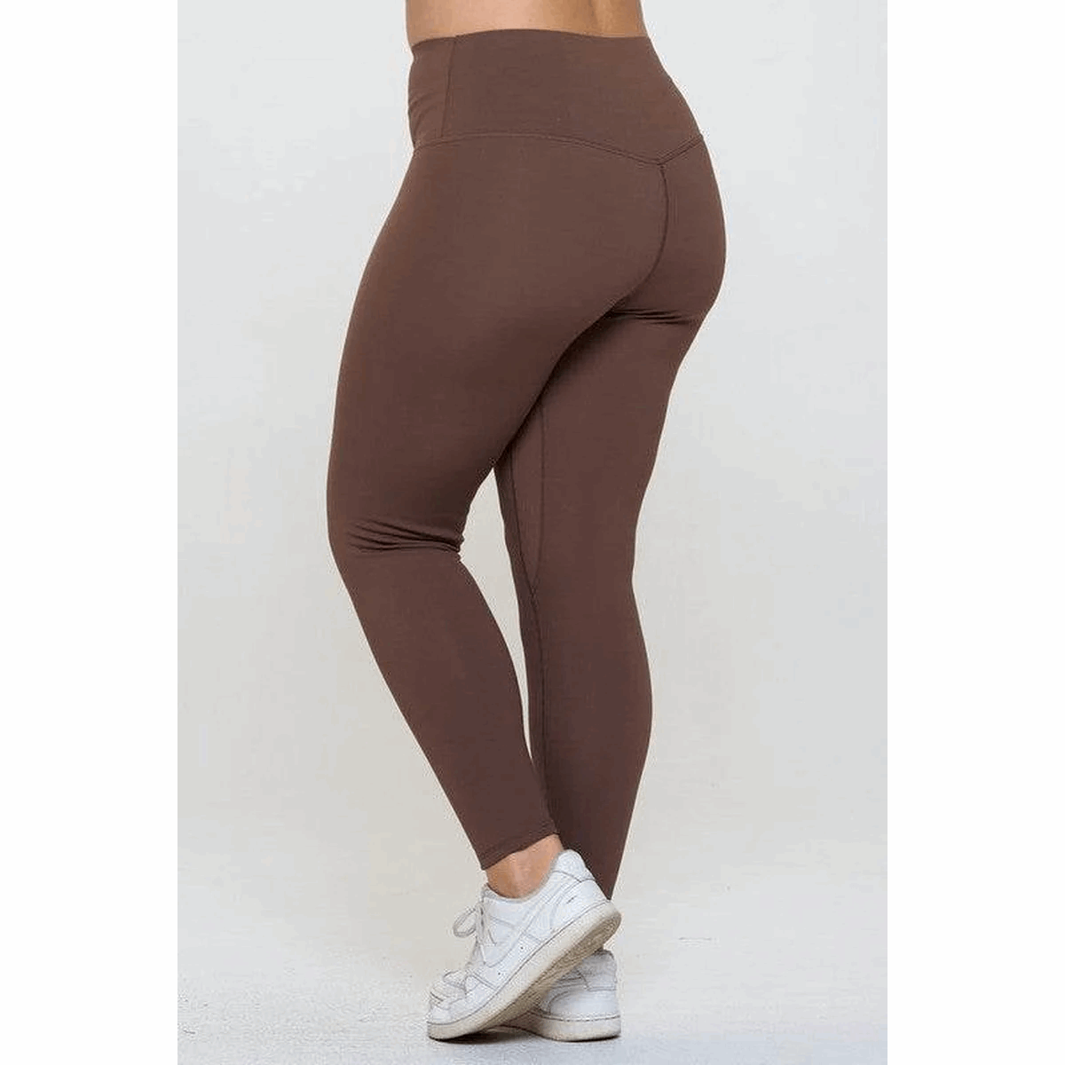 Yelete Full Size Fleece Lined High Waisted Leggings