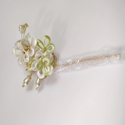 Non-Legacy Flower-Wrapped Hairpin Finished Product 