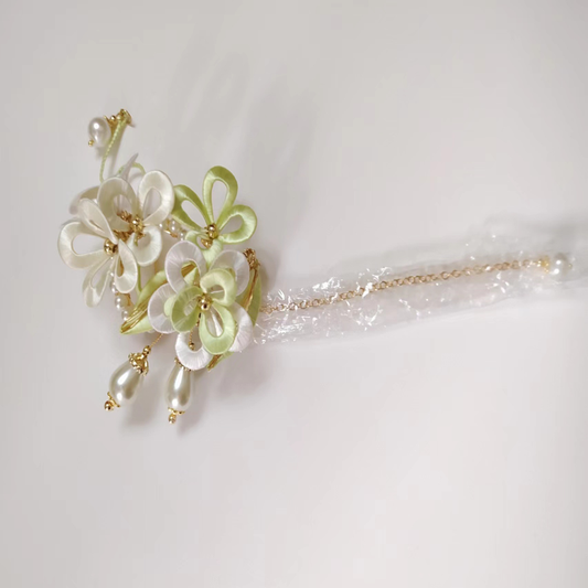 Non-Legacy Flower-Wrapped Hairpin Finished Product 