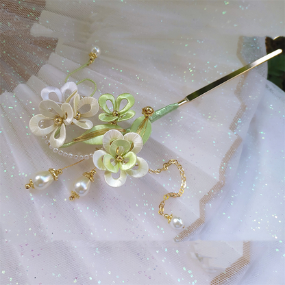 Non-Legacy Flower-Wrapped Hairpin Finished Product 