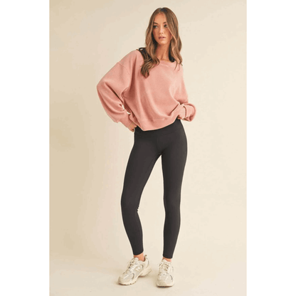 Yelete Full Size Fleece Lined High Waisted Leggings