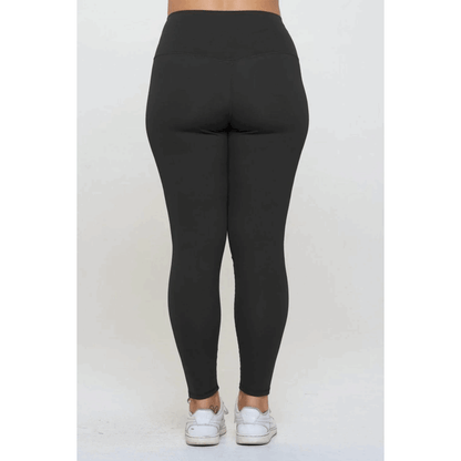 Yelete Full Size Fleece Lined High Waisted Leggings