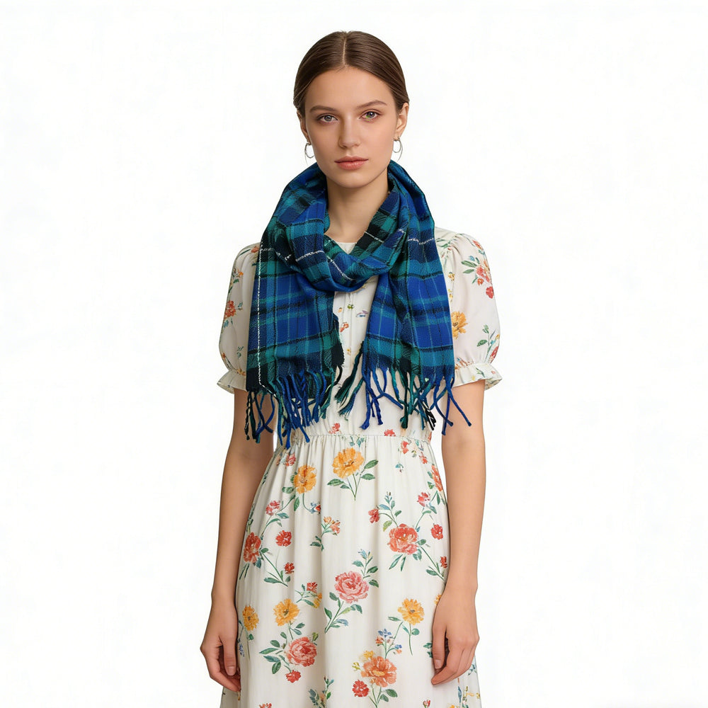 Winter Collar Scarf,Stripe with Threads Scarf