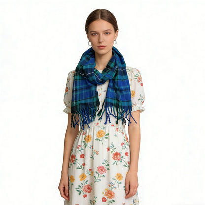 Winter Collar Scarf,Stripe with Threads Scarf