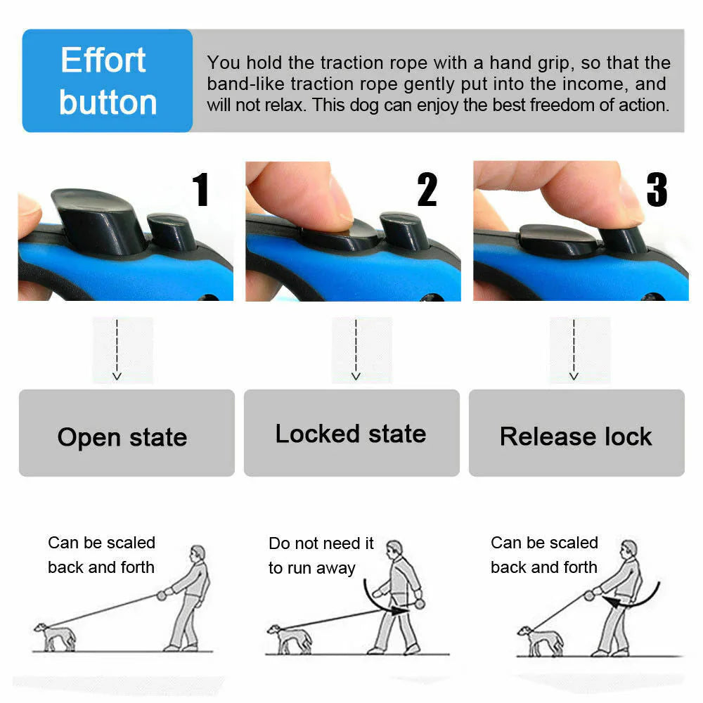 Automatic Retractable Dog Leash - Dual Size Options with Brake & Lock Safety System 342cc6ee75176e1df2f11b4e7f848e07 kt168shophk