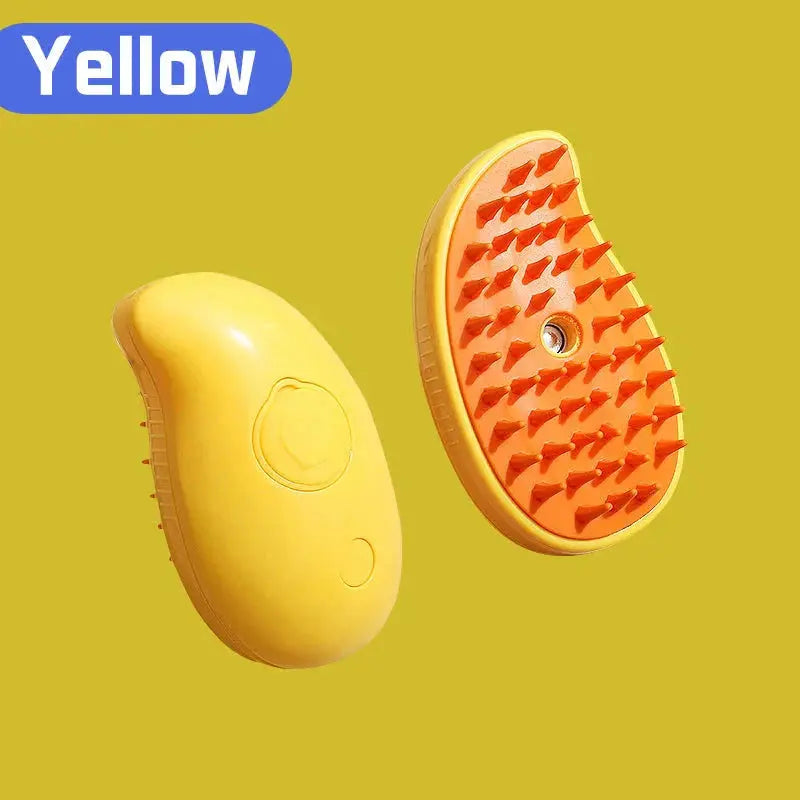 Electric Cat Steam Brush – 3-In-1 Pet Grooming Comb with Water Spray for Cats and Dogs, USB Rechargeable Yellow Mango 39596c767cb2a5605208715acee087bc kt168shophk