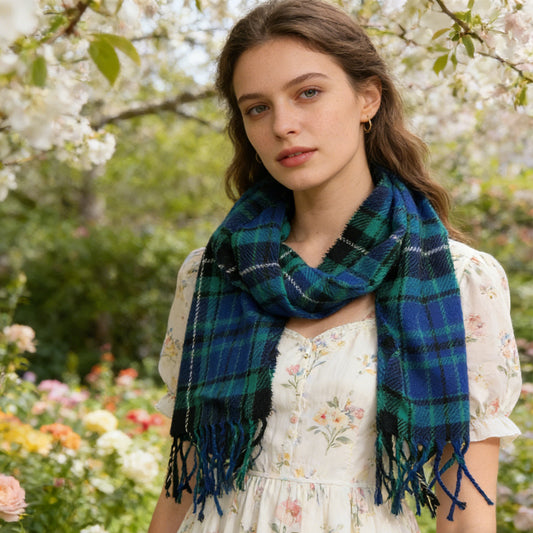 Winter Collar Scarf,Stripe with Threads Scarf