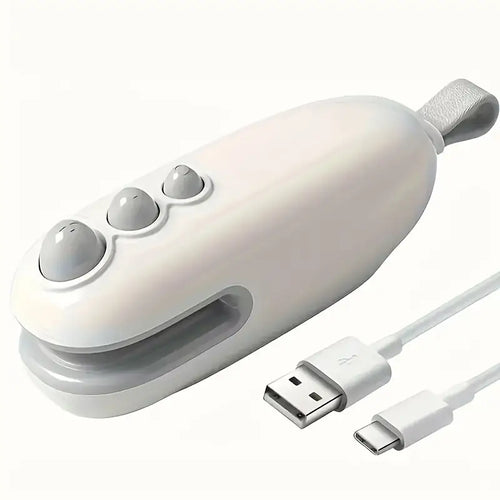 2-in-1 Mini Bag Sealer & Cutter - Rechargeable Portable Heat Sealer for Fresh Food Storage & Snack Preservation - kt168shophk