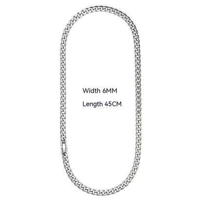 Cuban Link Chain Non-Fading Titanium Steel Necklace