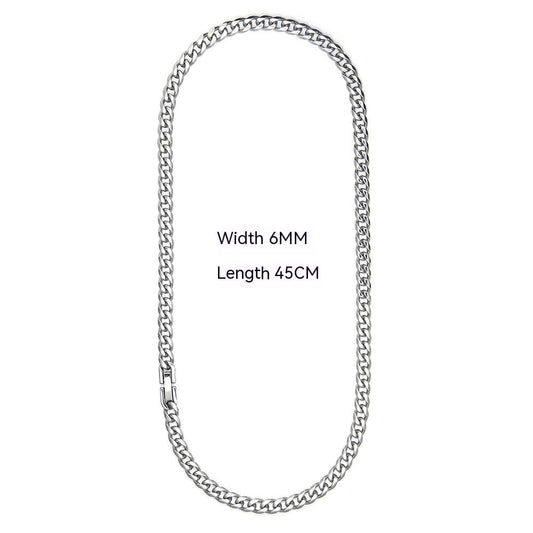 Cuban Link Chain Non-Fading Titanium Steel Necklace