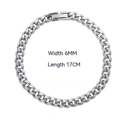 Cuban Link Chain Non-Fading Titanium Steel Necklace