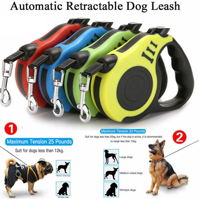 Automatic Retractable Dog Leash - Dual Size Options with Brake & Lock Safety System a95123e0ee22c13a9ea3381a80b8241d kt168shophk