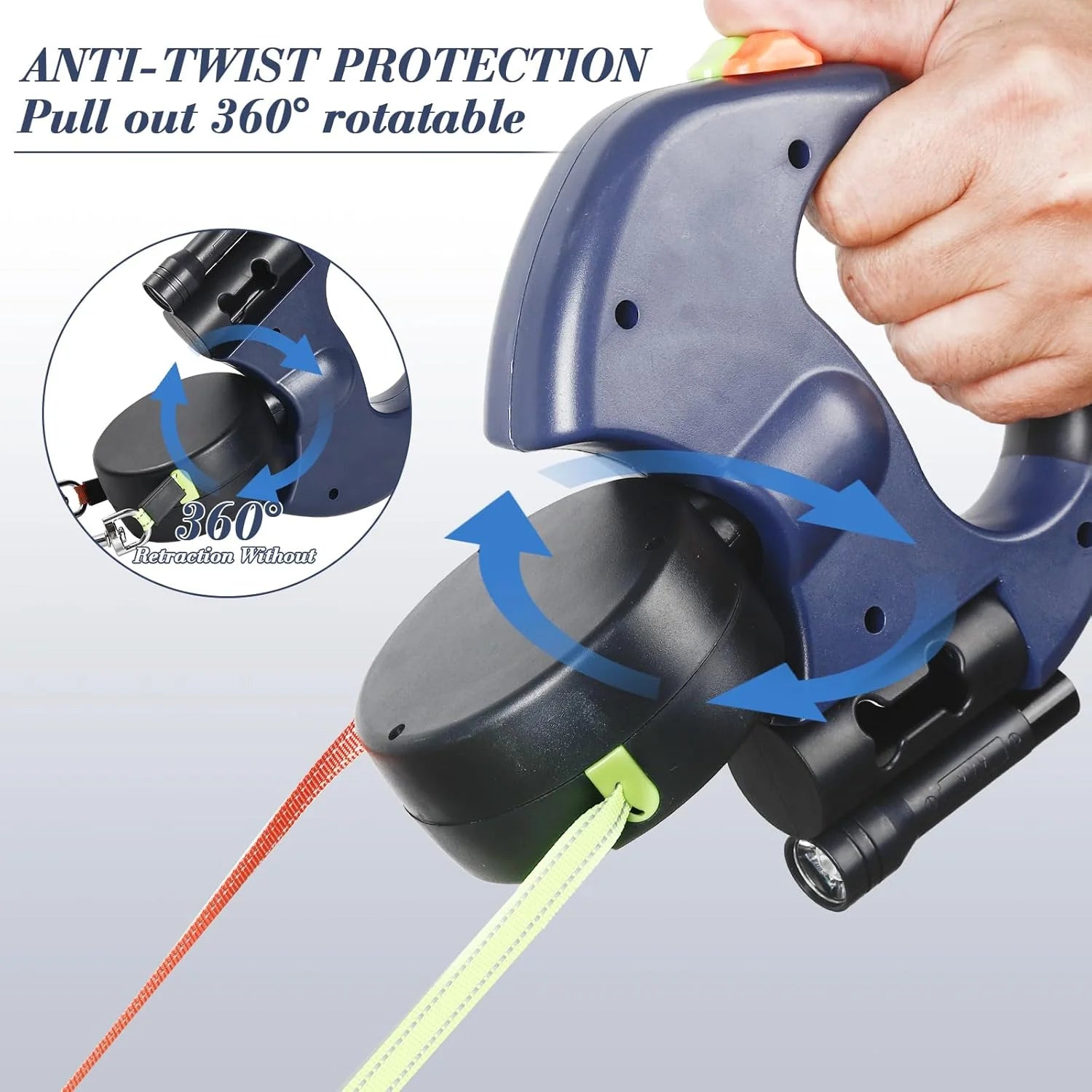Dual Pet Leash Retractable Reflective Lead 360 Swivel Double Dog Walking Leash b50b8767fbc4cc867a200b7cba72c857 kt168shophk