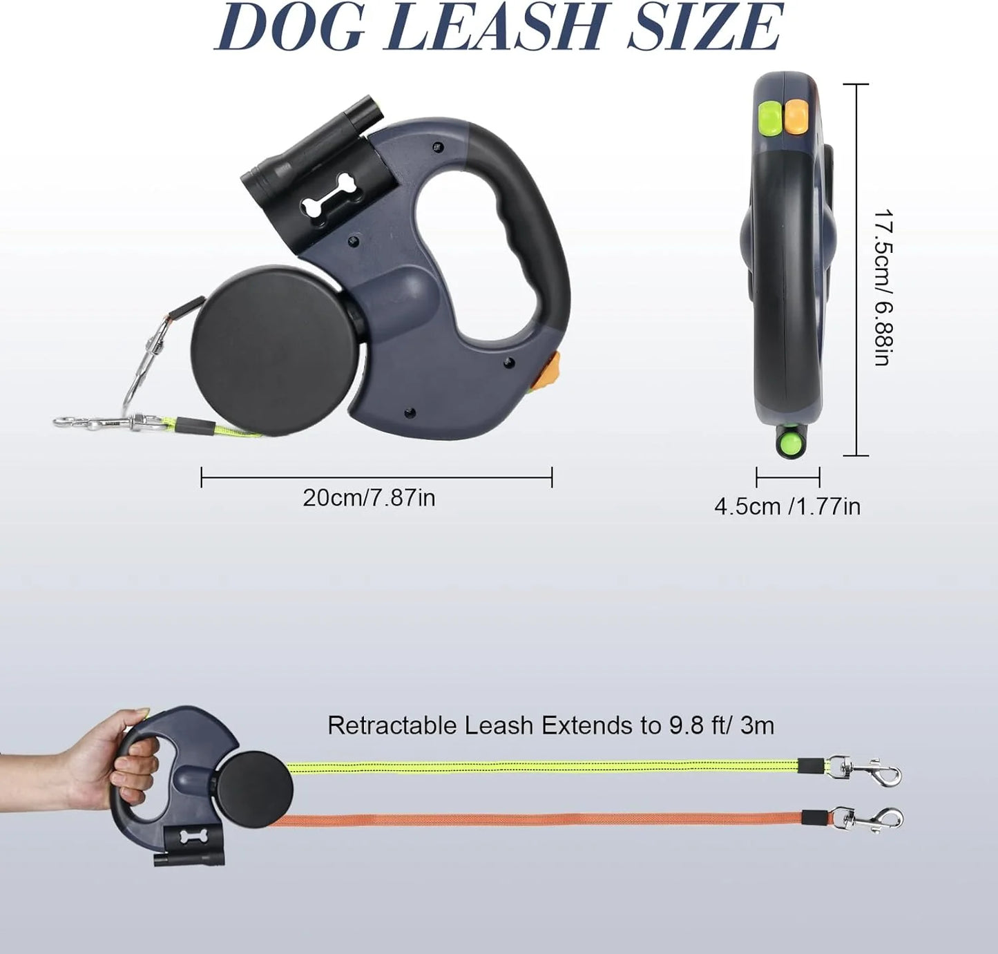 Dual Pet Leash Retractable Reflective Lead 360 Swivel Double Dog Walking Leash c9c7989898a16c41ce86240d2e9db976 kt168shophk