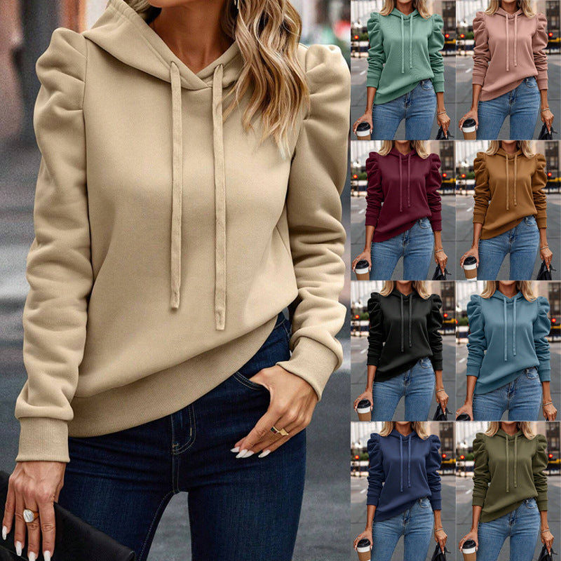 Solid Color Long-Sleeved Casual Top Sweater