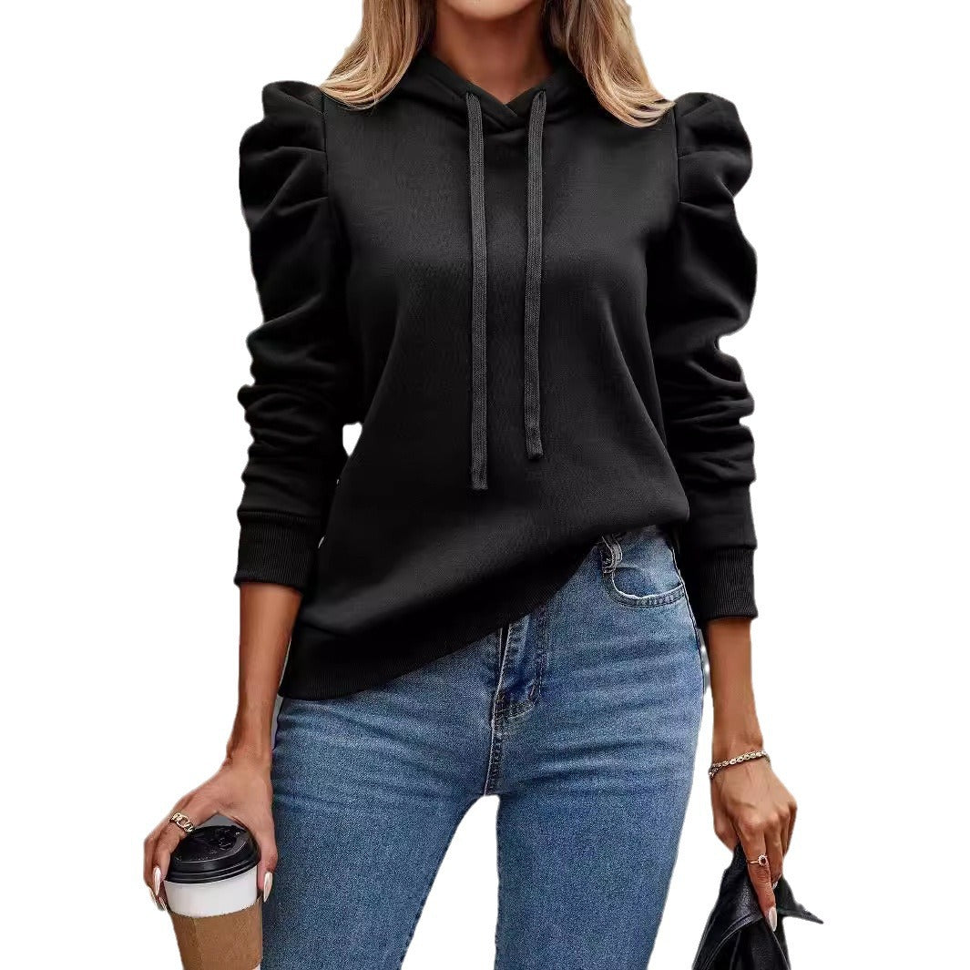 Solid Color Long-Sleeved Casual Top Sweater