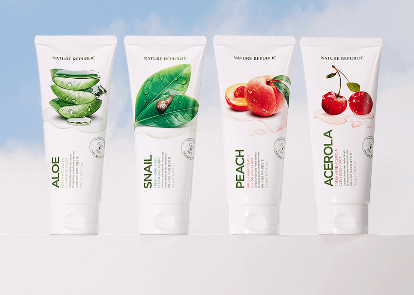 NATURE REPUBLIC-Fresh Herb Cleansing Foam 170ml (4type)